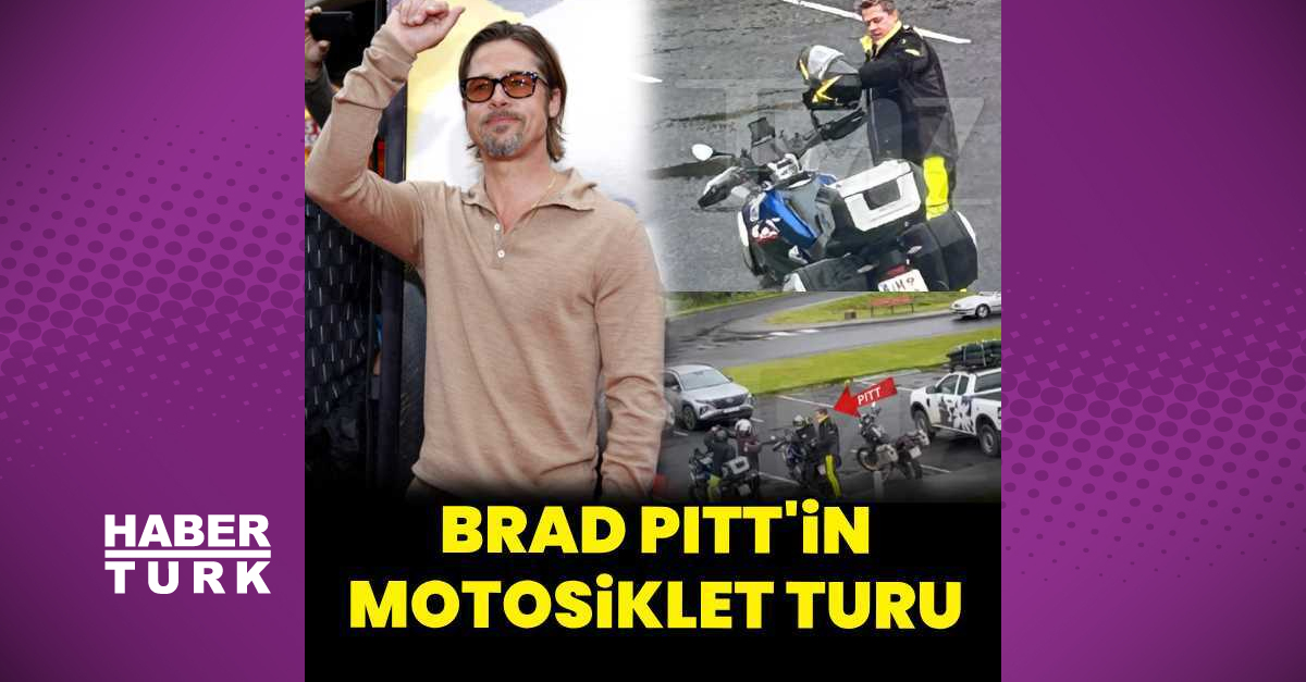 Brad Pitt’in motosiklet turu