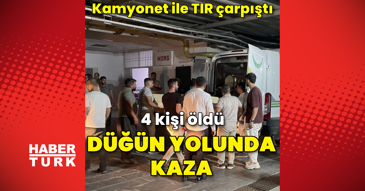 Kızlarının düğününe giderken kaza yaptılar: 4 ölü