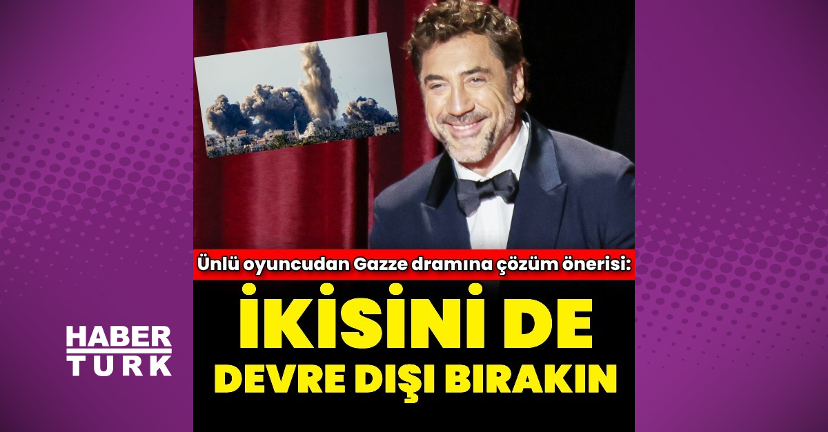 Javier Bardem, isyan etti; “İnsanlık suçları işleniyor”